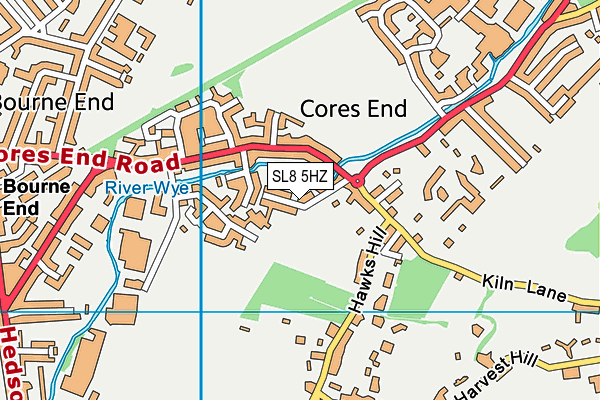 SL8 5HZ map - OS VectorMap District (Ordnance Survey) SL8 5HZ map - OS VectorMap District (Ordnance Survey)