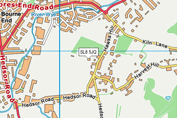 SL8 5JQ map - OS VectorMap District (Ordnance Survey) SL8 5JQ map - OS VectorMap District (Ordnance Survey)