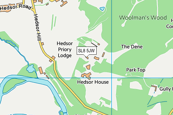 SL8 5JW map - OS VectorMap District (Ordnance Survey) SL8 5JW map - OS VectorMap District (Ordnance Survey)