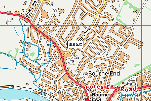 SL8 5JX map - OS VectorMap District (Ordnance Survey) SL8 5JX map - OS VectorMap District (Ordnance Survey)