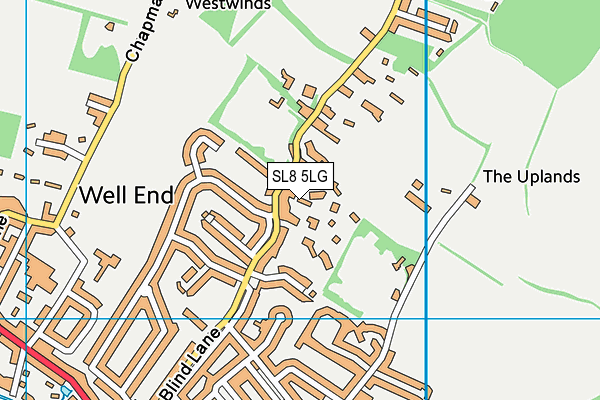 SL8 5LG map - OS VectorMap District (Ordnance Survey) SL8 5LG map - OS VectorMap District (Ordnance Survey)