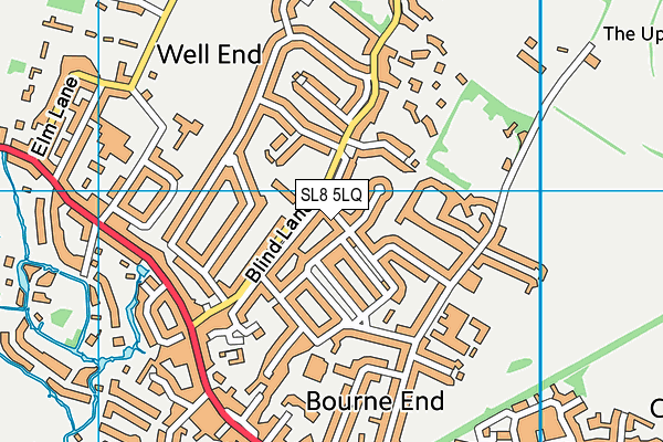 SL8 5LQ map - OS VectorMap District (Ordnance Survey) SL8 5LQ map - OS VectorMap District (Ordnance Survey)