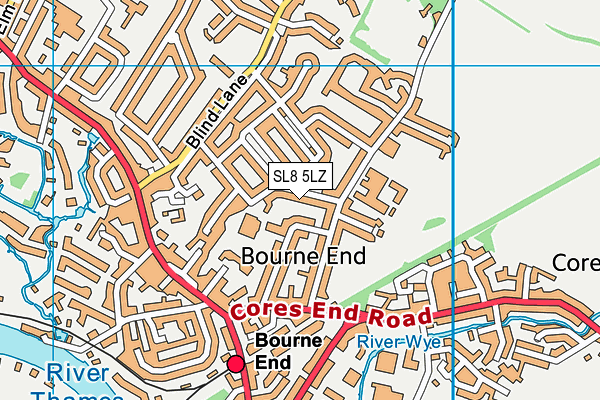 SL8 5LZ map - OS VectorMap District (Ordnance Survey) SL8 5LZ map - OS VectorMap District (Ordnance Survey)