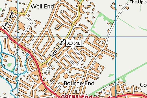 SL8 5NE map - OS VectorMap District (Ordnance Survey) SL8 5NE map - OS VectorMap District (Ordnance Survey)