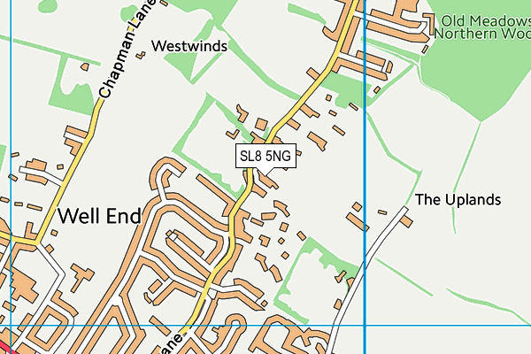 SL8 5NG map - OS VectorMap District (Ordnance Survey) SL8 5NG map - OS VectorMap District (Ordnance Survey)