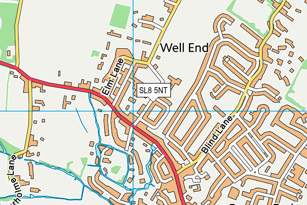 SL8 5NT map - OS VectorMap District (Ordnance Survey) SL8 5NT map - OS VectorMap District (Ordnance Survey)