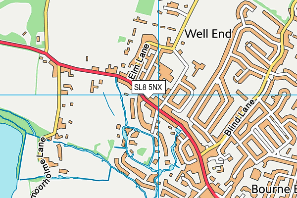 SL8 5NX map - OS VectorMap District (Ordnance Survey) SL8 5NX map - OS VectorMap District (Ordnance Survey)