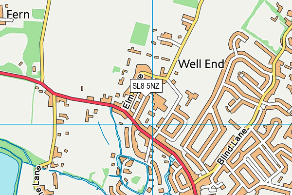SL8 5NZ map - OS VectorMap District (Ordnance Survey) SL8 5NZ map - OS VectorMap District (Ordnance Survey)