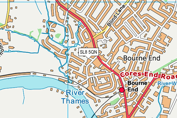 SL8 5QN map - OS VectorMap District (Ordnance Survey) SL8 5QN map - OS VectorMap District (Ordnance Survey)