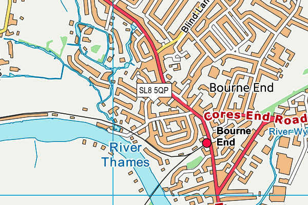 SL8 5QP map - OS VectorMap District (Ordnance Survey) SL8 5QP map - OS VectorMap District (Ordnance Survey)