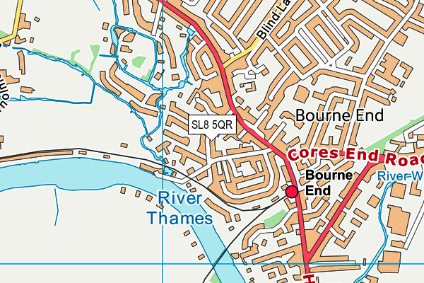 SL8 5QR map - OS VectorMap District (Ordnance Survey) SL8 5QR map - OS VectorMap District (Ordnance Survey)
