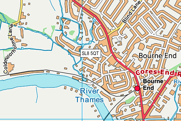 SL8 5QT map - OS VectorMap District (Ordnance Survey) SL8 5QT map - OS VectorMap District (Ordnance Survey)