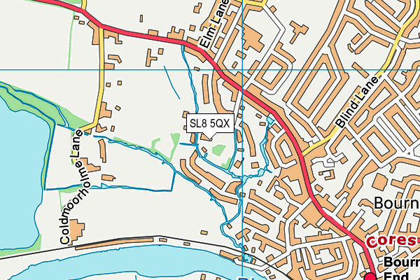 SL8 5QX map - OS VectorMap District (Ordnance Survey) SL8 5QX map - OS VectorMap District (Ordnance Survey)