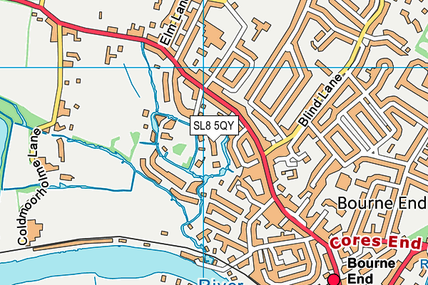 SL8 5QY map - OS VectorMap District (Ordnance Survey) SL8 5QY map - OS VectorMap District (Ordnance Survey)