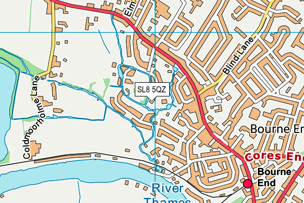 SL8 5QZ map - OS VectorMap District (Ordnance Survey) SL8 5QZ map - OS VectorMap District (Ordnance Survey)