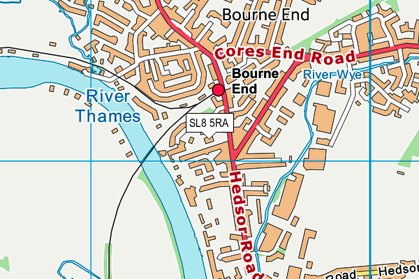 SL8 5RA map - OS VectorMap District (Ordnance Survey)