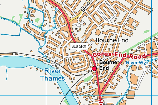 SL8 5RX map - OS VectorMap District (Ordnance Survey) SL8 5RX map - OS VectorMap District (Ordnance Survey)
