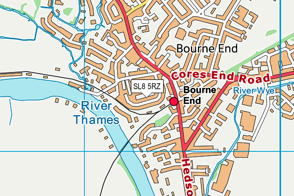 SL8 5RZ map - OS VectorMap District (Ordnance Survey)