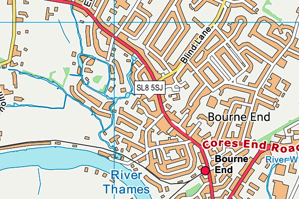SL8 5SJ map - OS VectorMap District (Ordnance Survey) SL8 5SJ map - OS VectorMap District (Ordnance Survey)
