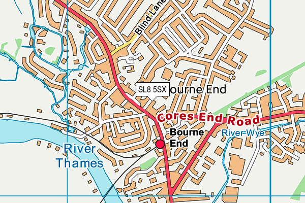 SL8 5SX map - OS VectorMap District (Ordnance Survey) SL8 5SX map - OS VectorMap District (Ordnance Survey)