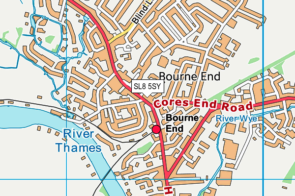 SL8 5SY map - OS VectorMap District (Ordnance Survey) SL8 5SY map - OS VectorMap District (Ordnance Survey)