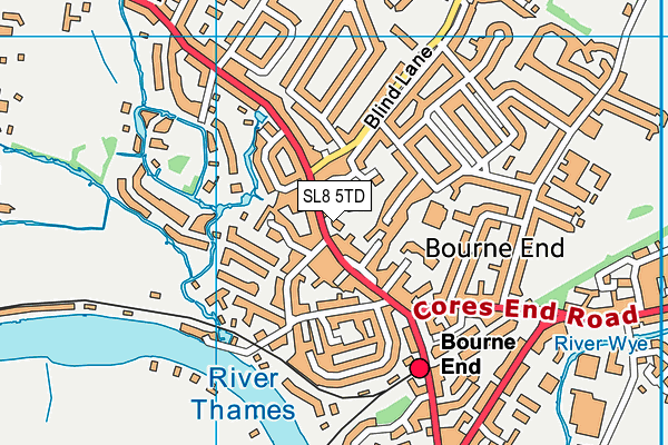 SL8 5TD map - OS VectorMap District (Ordnance Survey) SL8 5TD map - OS VectorMap District (Ordnance Survey)