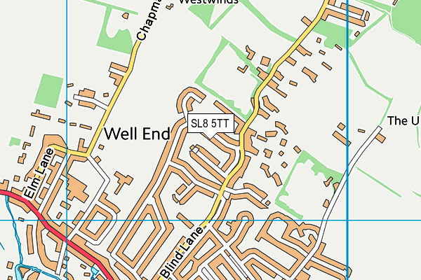 SL8 5TT map - OS VectorMap District (Ordnance Survey) SL8 5TT map - OS VectorMap District (Ordnance Survey)