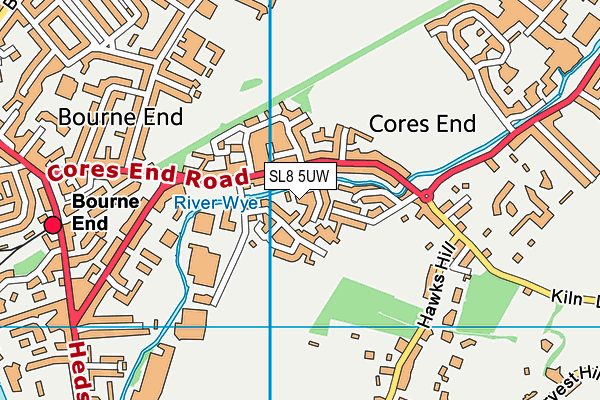 SL8 5UW map - OS VectorMap District (Ordnance Survey) SL8 5UW map - OS VectorMap District (Ordnance Survey)