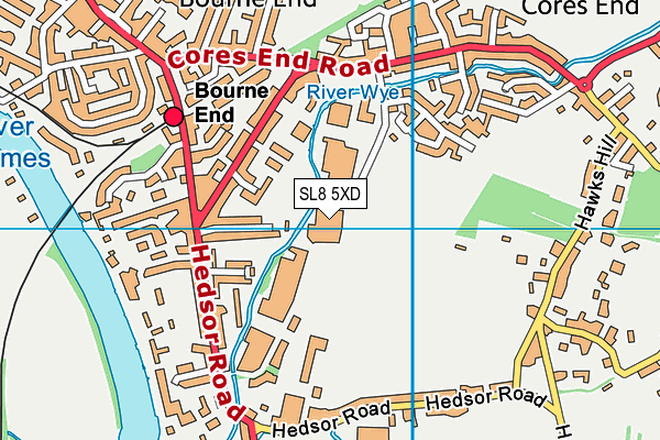 SL8 5XD map - OS VectorMap District (Ordnance Survey) SL8 5XD map - OS VectorMap District (Ordnance Survey)