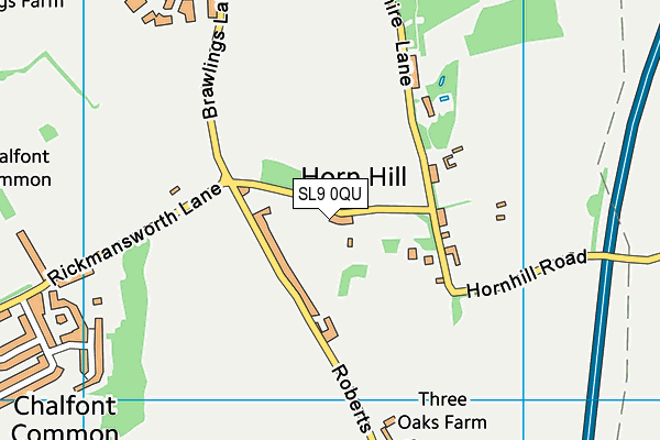 SL9 0QU map - OS VectorMap District (Ordnance Survey) SL9 0QU map - OS VectorMap District (Ordnance Survey)