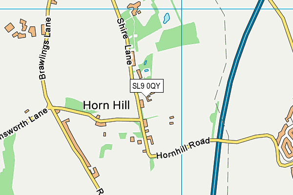SL9 0QY map - OS VectorMap District (Ordnance Survey)