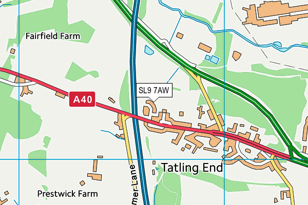 SL9 7AW map - OS VectorMap District (Ordnance Survey) SL9 7AW map - OS VectorMap District (Ordnance Survey)
