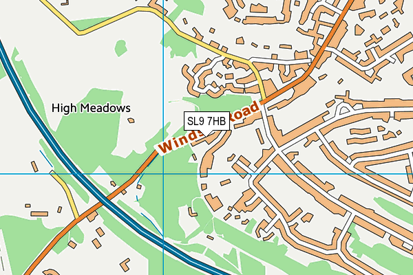 SL9 7HB map - OS VectorMap District (Ordnance Survey) SL9 7HB map - OS VectorMap District (Ordnance Survey)