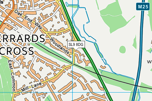 SL9 8DG map - OS VectorMap District (Ordnance Survey) SL9 8DG map - OS VectorMap District (Ordnance Survey)