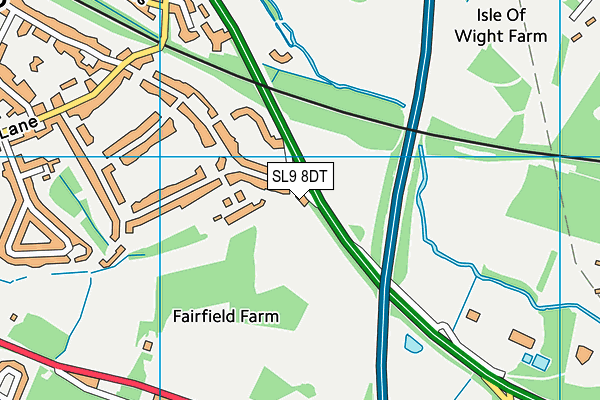 SL9 8DT map - OS VectorMap District (Ordnance Survey) SL9 8DT map - OS VectorMap District (Ordnance Survey)