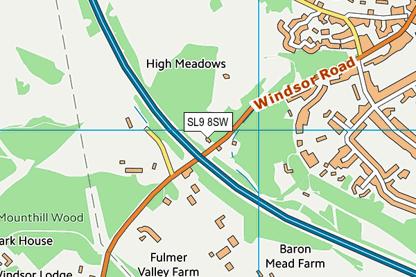 SL9 8SW map - OS VectorMap District (Ordnance Survey) SL9 8SW map - OS VectorMap District (Ordnance Survey)
