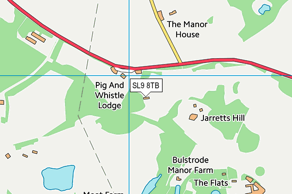 SL9 8TB map - OS VectorMap District (Ordnance Survey) SL9 8TB map - OS VectorMap District (Ordnance Survey)