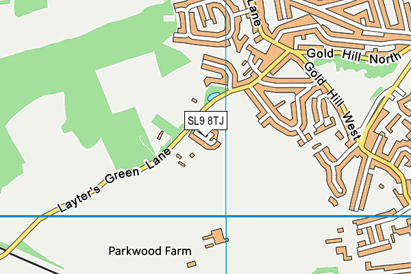 SL9 8TJ map - OS VectorMap District (Ordnance Survey) SL9 8TJ map - OS VectorMap District (Ordnance Survey)