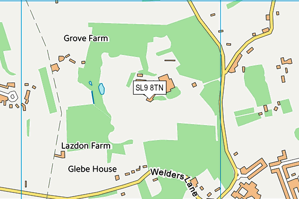 SL9 8TN map - OS VectorMap District (Ordnance Survey) SL9 8TN map - OS VectorMap District (Ordnance Survey)
