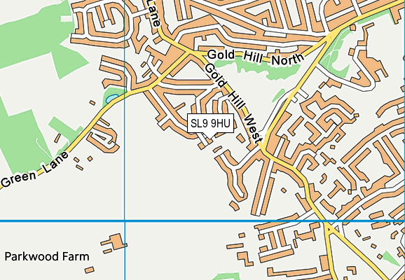 SL9 9HU map - OS VectorMap District (Ordnance Survey) SL9 9HU map - OS VectorMap District (Ordnance Survey)