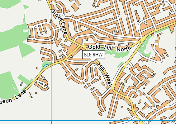 SL9 9HW map - OS VectorMap District (Ordnance Survey) SL9 9HW map - OS VectorMap District (Ordnance Survey)