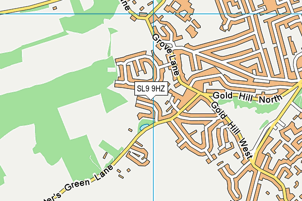 SL9 9HZ map - OS VectorMap District (Ordnance Survey) SL9 9HZ map - OS VectorMap District (Ordnance Survey)