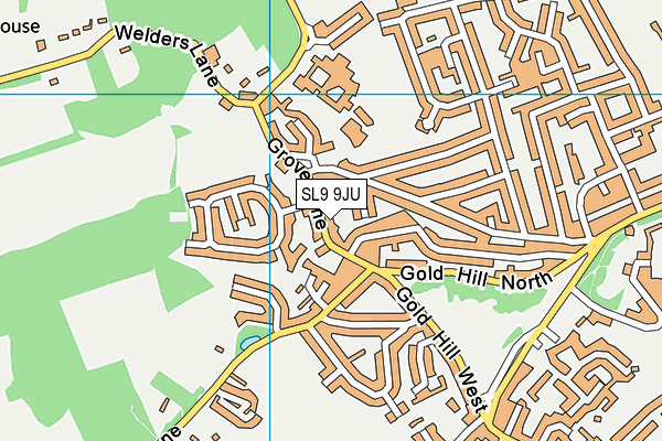 SL9 9JU map - OS VectorMap District (Ordnance Survey) SL9 9JU map - OS VectorMap District (Ordnance Survey)