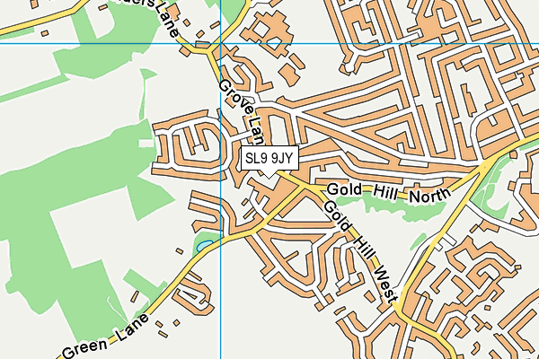 SL9 9JY map - OS VectorMap District (Ordnance Survey) SL9 9JY map - OS VectorMap District (Ordnance Survey)