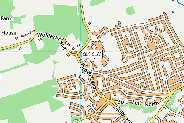SL9 9LW map - OS VectorMap District (Ordnance Survey) SL9 9LW map - OS VectorMap District (Ordnance Survey)