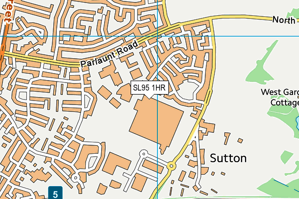 SL95 1HR map - OS VectorMap District (Ordnance Survey) SL95 1HR map - OS VectorMap District (Ordnance Survey)