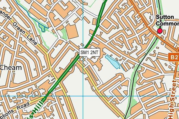 SM1 2NT map - OS VectorMap District (Ordnance Survey) SM1 2NT map - OS VectorMap District (Ordnance Survey)
