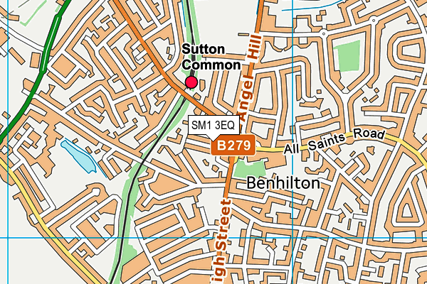 SM1 3EQ map - OS VectorMap District (Ordnance Survey) SM1 3EQ map - OS VectorMap District (Ordnance Survey)