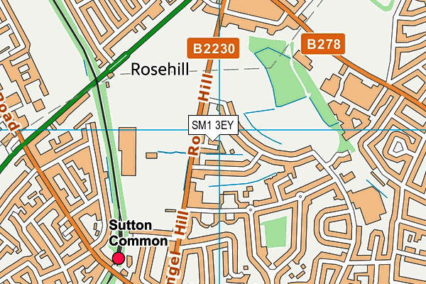 SM1 3EY map - OS VectorMap District (Ordnance Survey) SM1 3EY map - OS VectorMap District (Ordnance Survey)