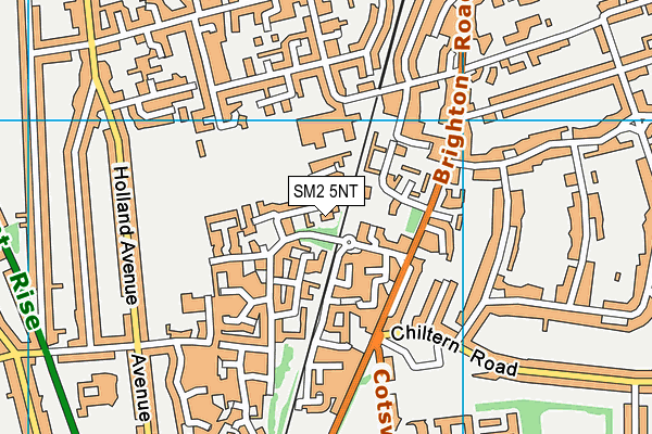 SM2 5NT map - OS VectorMap District (Ordnance Survey) SM2 5NT map - OS VectorMap District (Ordnance Survey)